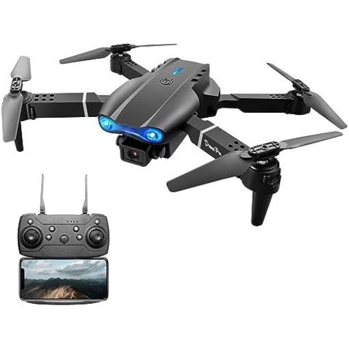 2023 FPV Drone with 4K Dual HD Cameras Upgraded Version RC Quadcopter for Adults and Kids, Beginner WiFi RC Drone Live Video, HD RC Plane, Orbital Fligh, with 2 Batteries, Carrying Case