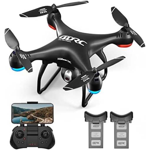 4DRC F1 GPS 4K Drone with Camera for Adults, FPV 5G WiFi FPV RC Quadcopter Beginners,with Auto Return Home, Altitude Hold and GPS Follow Me, Waypoint Fly,2 Batteries, 30 Mins Long Flight,Black