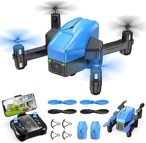 ATTOP Mini Drone for Kids with 1080P Camera - Foldable FPV Drone for Kids, Pocket RC Quadcopter with 2 Batteries, One Key Start, Altitude Hold, Headless Mode, 3D Flips, Toys Gifts for Boys Girls