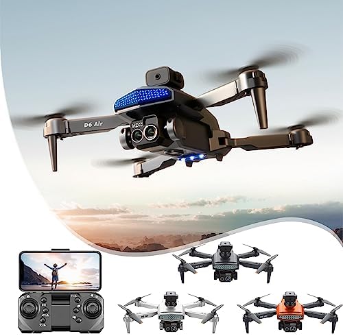 Aerial Photography Drone - Foldable Drone Toy - Remote Control Quadcopter With Dual 4K HD FPV Camera, Altitude Hold, Headless Mode And One 𝐊𝐞𝐲 Start - Gifts For Kids