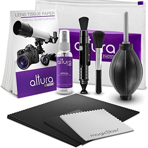 Altura Photo Professional Cleaning Kit for DSLR Cameras and Sensitive Electronics Bundle with 2oz Altura Photo Spray Lens and LCD Cleaner - Camera Accessories