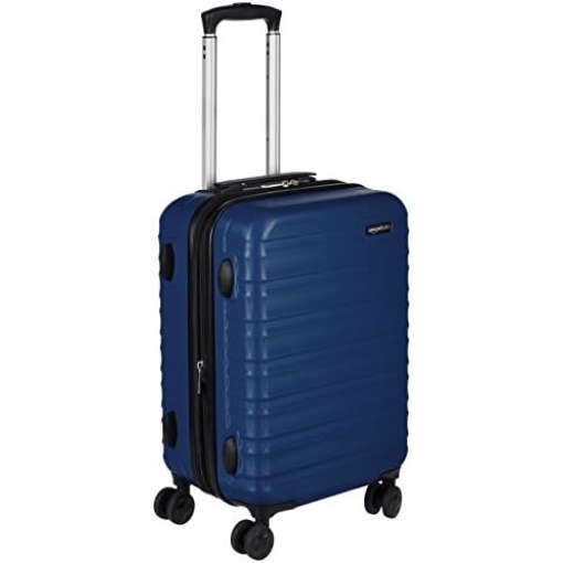 Amazon Basics 20-Inch Hardside Spinner, Navy Blue