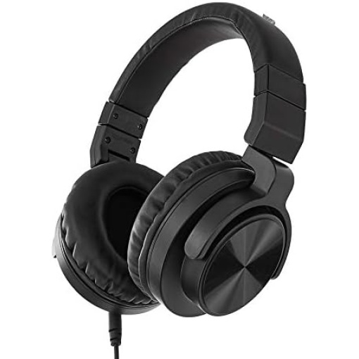 Amazon Basics Over-Ear Studio Monitor Headphones - Black