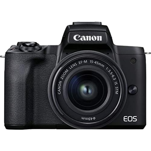 Canon EOS M50 Mark II + EF-M 15-45mm is STM Kit Black