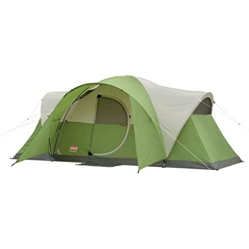 Coleman Montana Camping Tent, 6/8 Person Family Tent with Included Rainfly, Carry Bag, and Spacious Interior, Fits Multiple Queen Airbeds and Sets Up in 15 Minutes