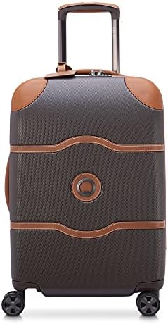 DELSEY Paris Chatelet Hardside 2.0 Luggage with Spinner Wheels, Chocolate Brown, Carry-on 21 Inch