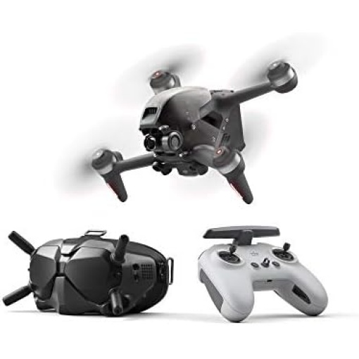 DJI FPV Combo (Goggles V2), First-Person View Drone UAV Quadcopter with 4K Camera, S Flight Mode, Super-Wide 150° FOV, HD Low-Latency Transmission, Emergency Brake and Hover