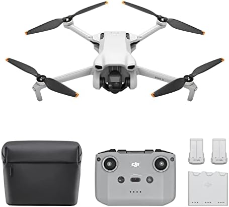 DJI Mini 3 Fly More Combo - Lightweight and Foldable Mini Camera Drone with 4K HDR Video, 38-min Flight Time, True Vertical Shooting, and Intelligent Features