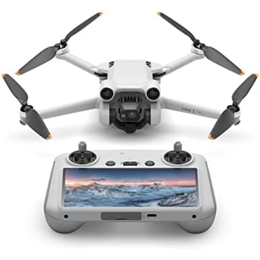 DJI Mini 3 Pro (DJI RC), Lightweight Drone with 4K Video, 48MP Photo, 34 Mins Flight Time, Less than 249 g, Tri-Directional Obstacle Sensing, Return to Home, Drone with Camera for Adults