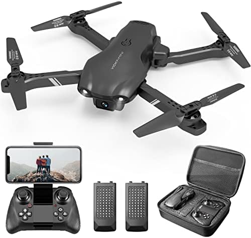 DRONEEYE 4DV13 Drone with 1080P HD FPV Camera for kids Adults, Foldable Mini RC Quadcopter With Waypoint, Functions,Headless Mode,Altitude Hold,Gesture Selfie,3D Flips,Beginners Toys Gifts