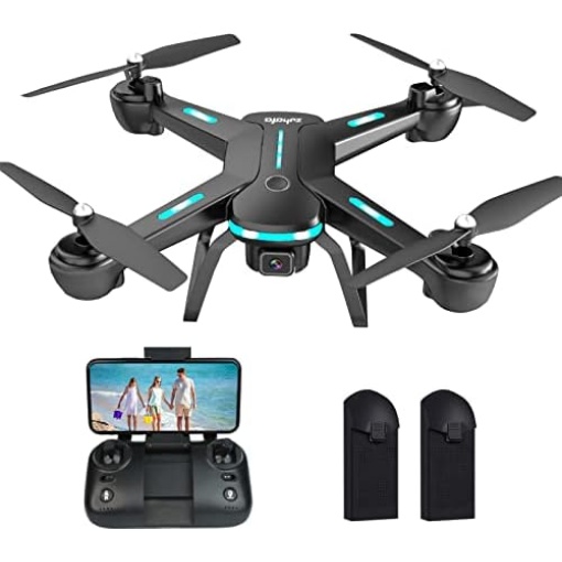 Drone with 1080P HD Camera for Kids and Adults ,Zuhafa JY03,WiFi FPV Transmission RC Quadcopter for Beginner,Gesture/APP Control, Altitude Hold, Headless Mode, 3D flips, 2 batteries 40 Minutes Flight Time