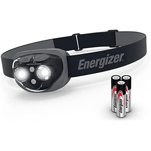 Energizer LED Headlamp Pro360, Rugged IPX4 Water Resistant Head Light, Ultra Bright Headlamps for Running, Camping, Outdoor, Storm Power Outage (Batteries Included)