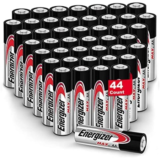 Energizer Max AA Batteries Value Pack, 44 Count of Alkaline AA Battery