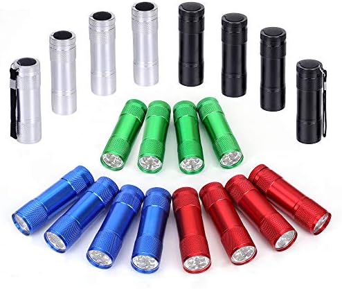 FASTPRO 20-Pack Aluminum 6-LED Flashlights Set with Lanyard and AAA Batteries Included and Pre-Installed