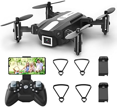 FERIETELF T25 Mini Drone with Camera - 1080P HD RC Drones for Kids 8-12 Fpv Adults Beginners, With One Key Take Off/Landing, Gravity Sensor, Gesture Control, 3D Flip, Voice Control