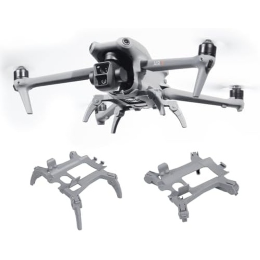 FPVtosky Landing Gear for DJI Air 3, DJI Air3 Drone Spider Leg Foldable Extension Kit, DJI Air 3 Accessories (Grey)