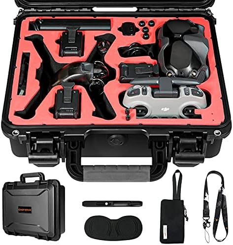 GAGITERVR Hard Carrying Case for DJI FPV Drone, Waterproof Suitcase for FPV Combo Fly More and Accessories Safe and Portable