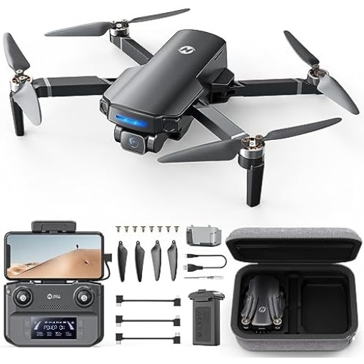 Holy Stone GPS Drone with 4K UHD Camera for Adults Beginner; HS360S 249g Foldable FPV RC Quadcopter with 10000 Feet Control Range, Brushless Motor, Follow Me, Smart Return Home, 5G Transmission