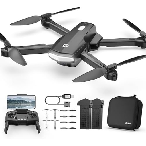 Holy Stone HS260 Drone for Kids Adults with 1080P HD Adjustable Camera, Foldable RC Quadcopter for Beginners with 30 Mins Flight, Gravity Sensor, Voice Control, Trajectory Flight, Storage Case,1 Piece, Black