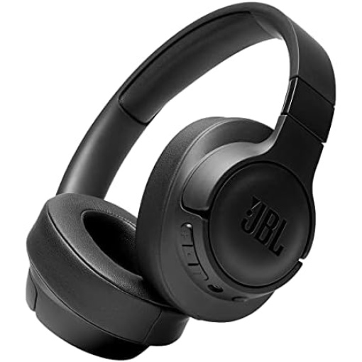 JBL Tune 710BT Wireless Over-Ear - Bluetooth Headphones with Microphone, 50H Battery, Hands-Free Calls, Portable (Black), Medium