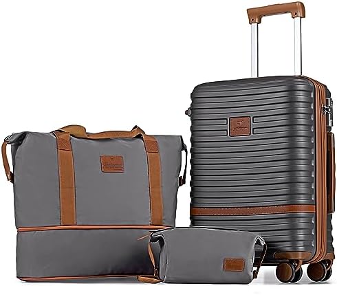 Joyway Carry On Luggage 20 Inch Expandable Suitcase with Spinner Wheel, 3 Piece Hard Shell Luggage Set with TSA Lock