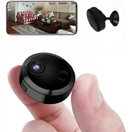 Mini Spy Camera WiFi Wireless Hidden Cameras for Home Security Surveillance with Video 1080P Small Portable Nanny Cam with Phone App, Motion Detection, Night Vision for Indoor Outdoor Small Camera