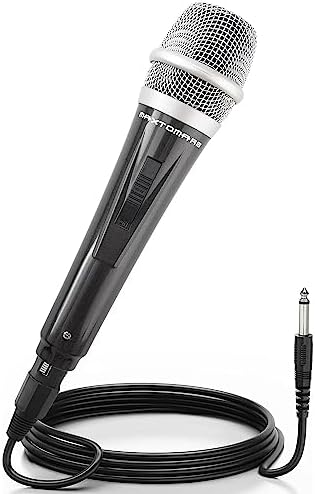 Musical Instrument Microphone Dynamic Singing Microphone with XLR Cable 12 Feet Portable Microphone for Karaoke, Speech, Wedding, Stage and Outdoor Activities