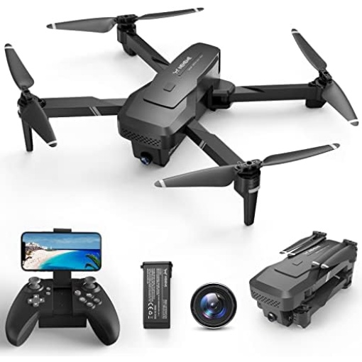 NEHEME NH760 Drones with 1080P HD Camera for Adults, WIFI FPV Live Video, Foldable Drones for Kids Beginners, Headless Mode, Altitude Hold, RC Quadcopter Toys Gifts with Speed Adjustment, 3D Flips