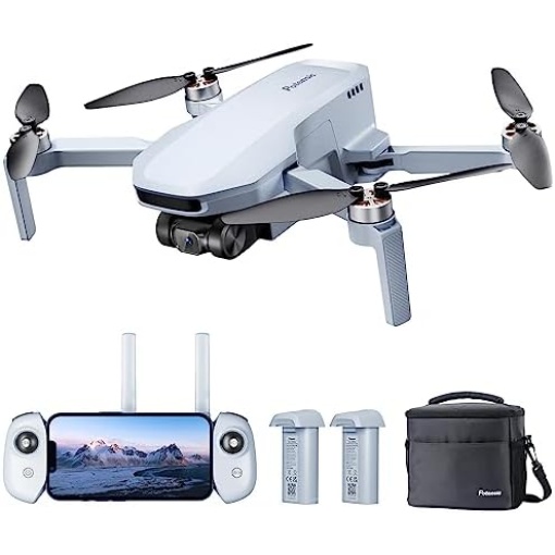 Potensic ATOM SE GPS Drone with 4K EIS Camera, Under 249g, 62 Mins Flight, 4KM FPV Transmission, Brushless Motor, Max Speed 16m/s, Auto Return, Lightweight and Foldable Drone for Adults, Beginner