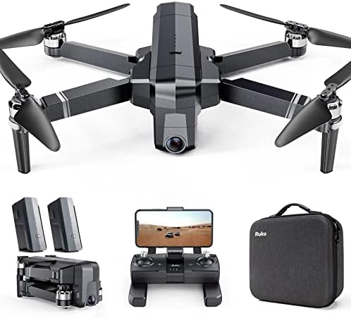 Ruko F11PRO Drones with Camera for Adults 4K UHD Camera 60 Mins Flight Time with GPS Auto Return Home Brushless Motor, Black (with Carrying Case)