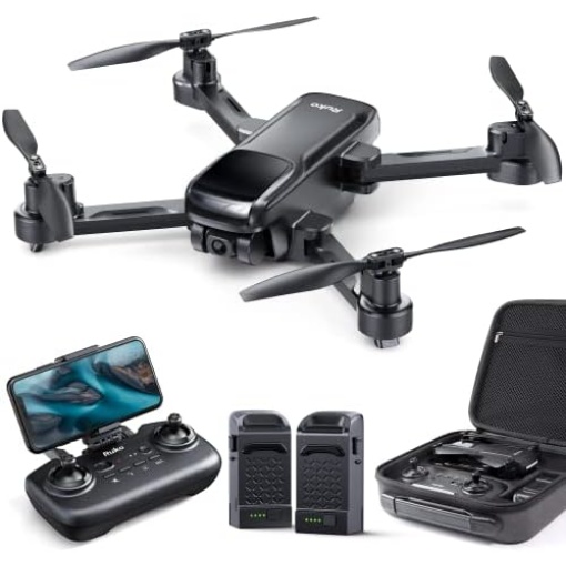 Ruko U11S Drones with Camera for Adults 4k, 40 Mins Flight Time, Foldable FPV GPS Drones for Beginners with Live Video, Follow Me, Auto Return Home, Encircling Flight(2 Batteries and Carrying Case)