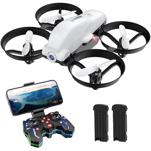 SIMREX X700 Drone with 720 HD Camera, WiFi FPV Live Video, 6-Axis RC Quadcopter, Altitude Hold & Headless Mode, Optical Flow Positioning, One Key Take Off/Land App Control with 360°Flip for Beginners