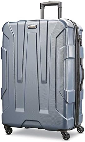 Samsonite Centric Hardside Expandable Luggage with Spinner Wheels, Blue Slate, Checked-Large 28-Inch