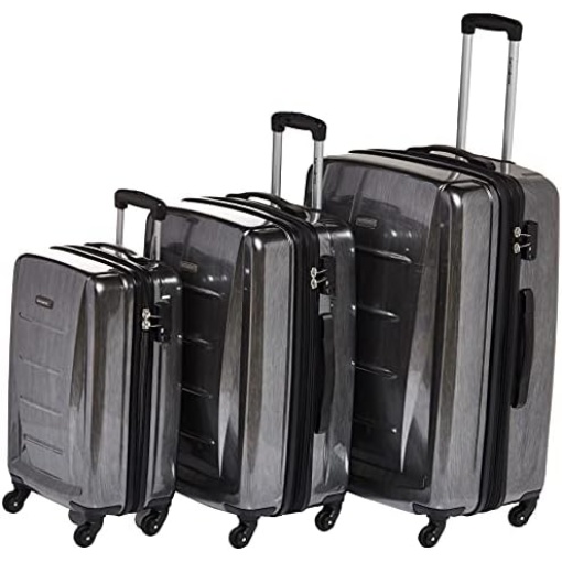 Samsonite Winfield 2 Hardside Luggage with Spinner Wheels, 3-Piece Set (20/24/28), Charcoal