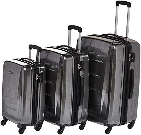 Samsonite Winfield 2 Hardside Luggage with Spinner Wheels, 3-Piece Set (20/24/28), Charcoal