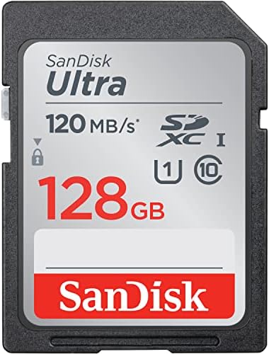 SanDisk 128GB Ultra SDXC UHS-I Memory Card - 120MB/s, C10, U1, Full HD, SD Card - SDSDUN4-128G-GN6IN