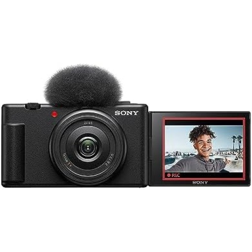 Sony ZV-1F Vlog Camera for Content Creators and Vloggers Black