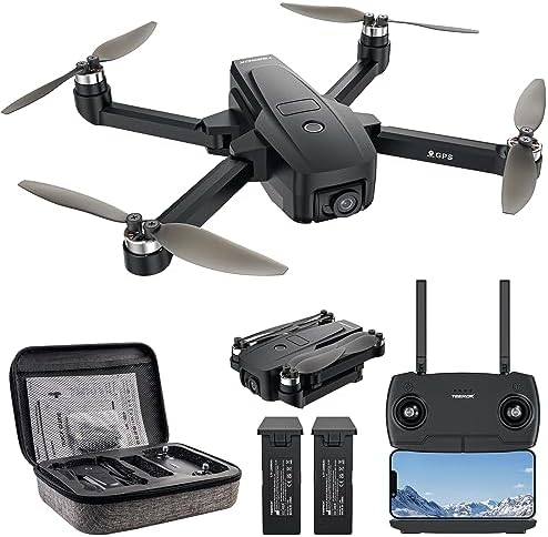 TEEROK T18S GPS Drone with Camera for Adults 4K, 5G FPV RC Quadcopter 1640FT Control Range with Auto Return, Follow Me, Brushless Motor, Optical Flow, 44 Mins Long Flight Time