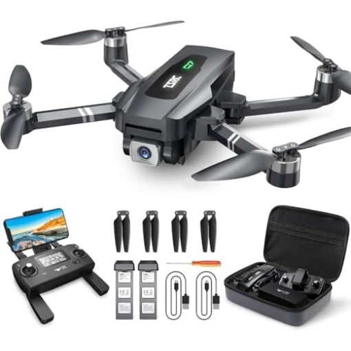 TENSSENX GPS Drone with 4K UHD Camera for Adults, TSRC Q7 Foldable FPV RC Quadcopter with Brushless Motor, Smart Return Home, Follow Me, 60 Min Flight Time, Long Control Range, Includes Carrying Bag