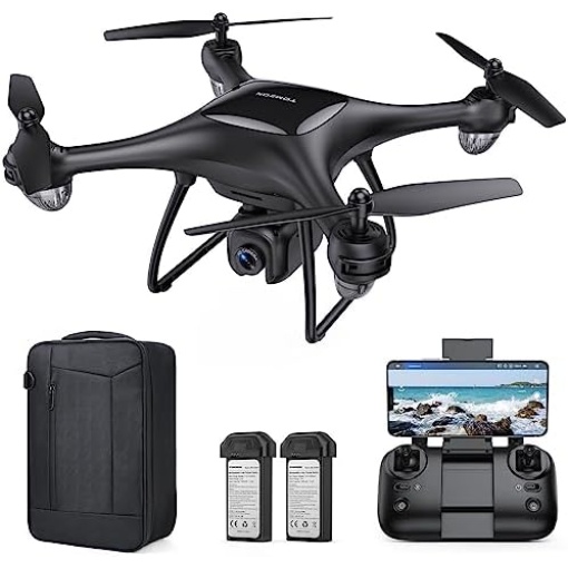 TOMZON P5G Drones with Camera for Adults 4K, FPV GPS Camera Drone 5G WiFi Transmission for Beginner, Auto Return Home, Follow Me, Custom Flight Path, Under 249g, 36 Mins Long Flight with Carrying Bag