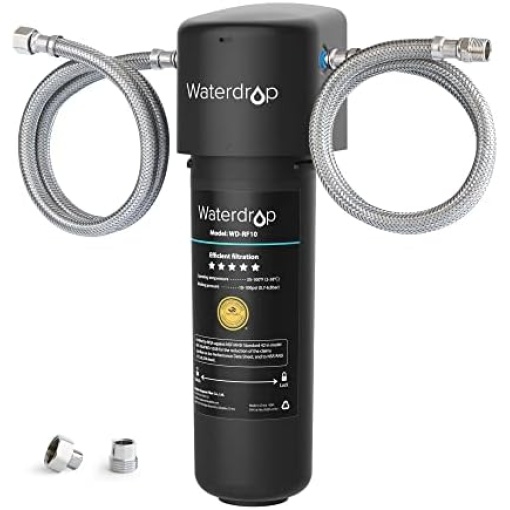 Waterdrop 10UA Under Sink Water Filter System, Reduces PFAS, PFOA/PFOS, Lead, Chlorine, Bad Taste & Odor, Under Counter Water Filter Direct Connect to Kitchen Faucet, NSF/ANSI 42 Certified, 8K Gallons