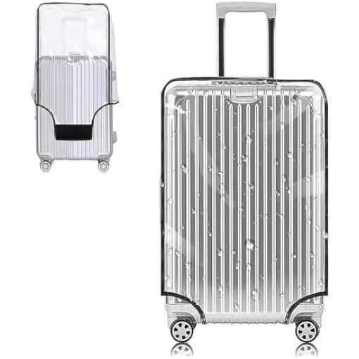 Yotako Clear PVC Suitcase Cover Protectors 28 Inch Luggage Cover for Wheeled Suitcase (28''(24.80''H x 19.90''L x 12.40''W))