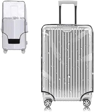 Yotako Clear PVC Suitcase Cover Protectors 28 Inch Luggage Cover for Wheeled Suitcase (28''(24.80''H x 19.90''L x 12.40''W))