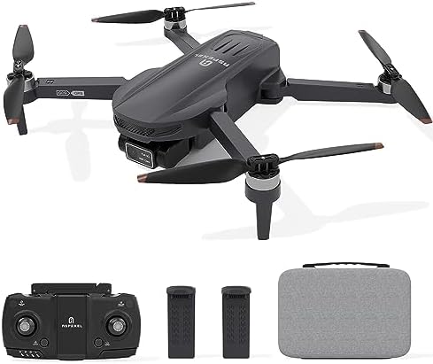 GPS Drone with Camera for Adults 4K EIS, 2 Axis Gimbal FPV Mini Drone with Brushless Motor, 2 Batteries for 40 Mins Flight Time, 90° Adjustable Lens, 5G WiFi Transmission, and Intelligent Features