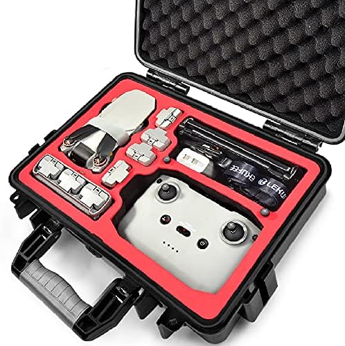 Lekufee Waterproof Hard Case Compatible with DJI Mini 2 SE/DJI Mini 2 Fly More Combo/DJI Mini SE - Camera Drone/DJI Mavic Mini Combo and Accessories(Case Only)