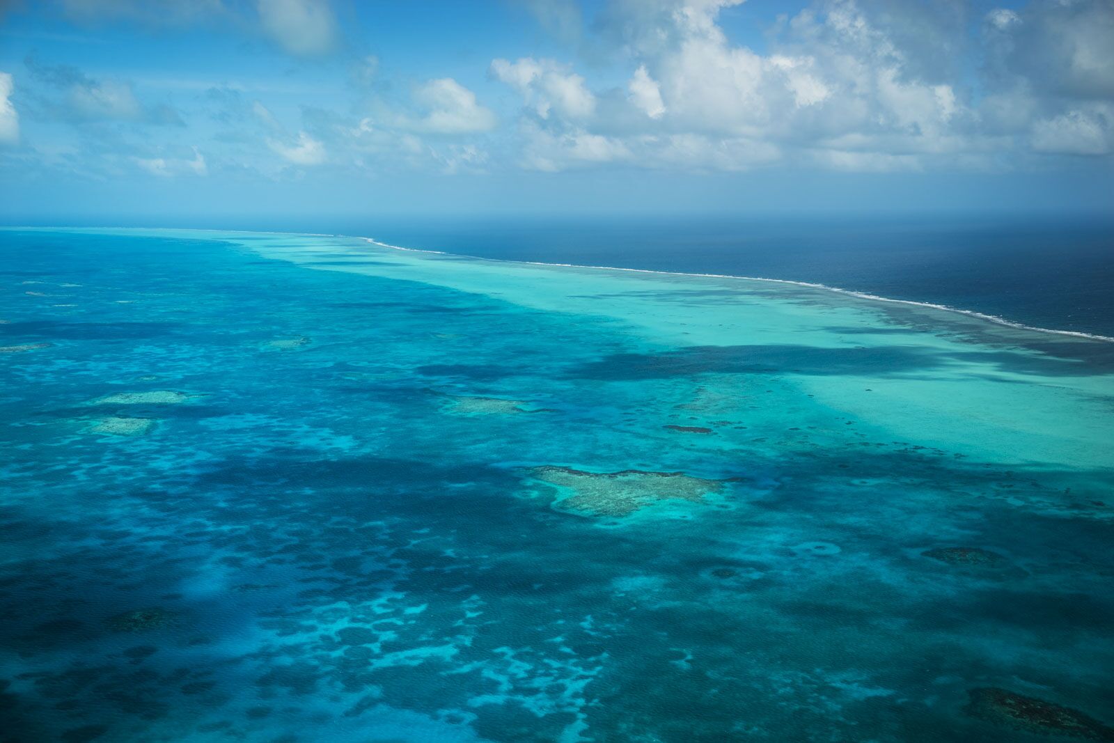 Great Blue Hole Scenic Flight Views