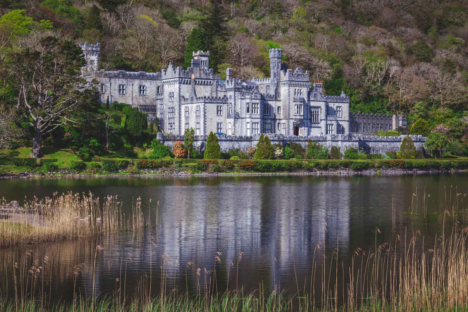 Kylemore Abbey in Connemara National Park Galway Ireland