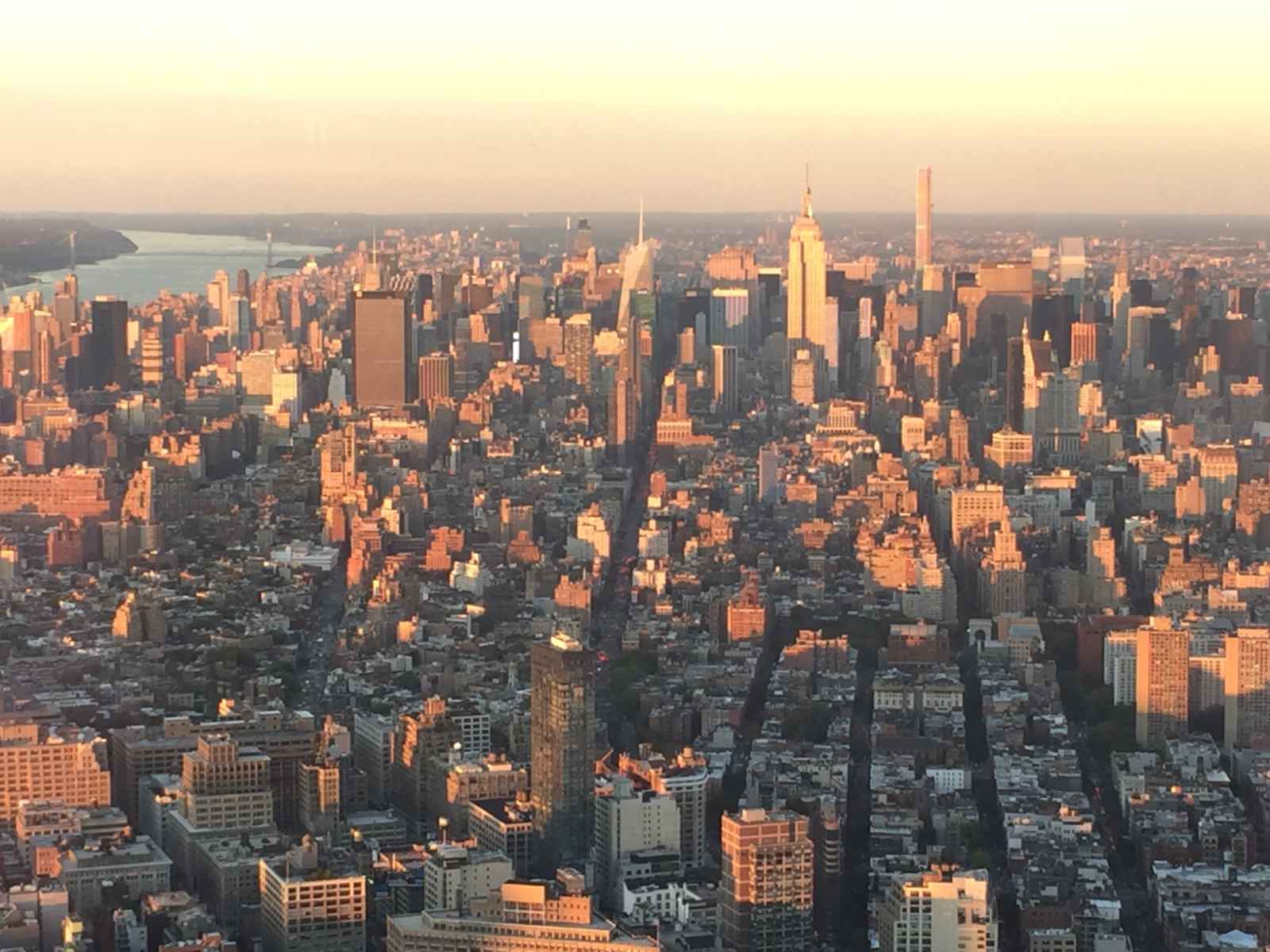 New York at Night One World Observatory View