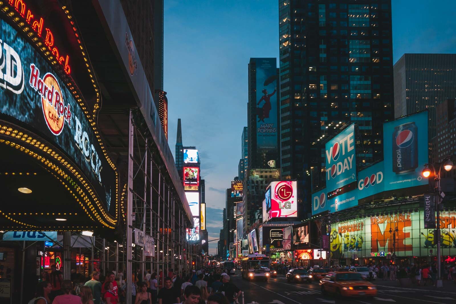 New York At Night Times Square