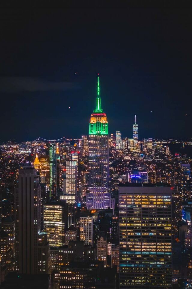 View of New York at niche from the Rockefeller Center